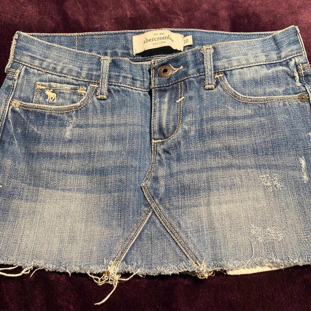 Abercrombie Kids Blue Denim Skirt